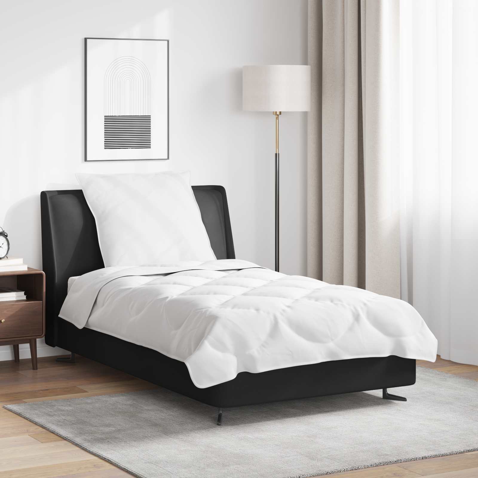 Σετ Παπλωμάτων με μαξιλάρι 2 pcs Λευκό Μικροΐνες