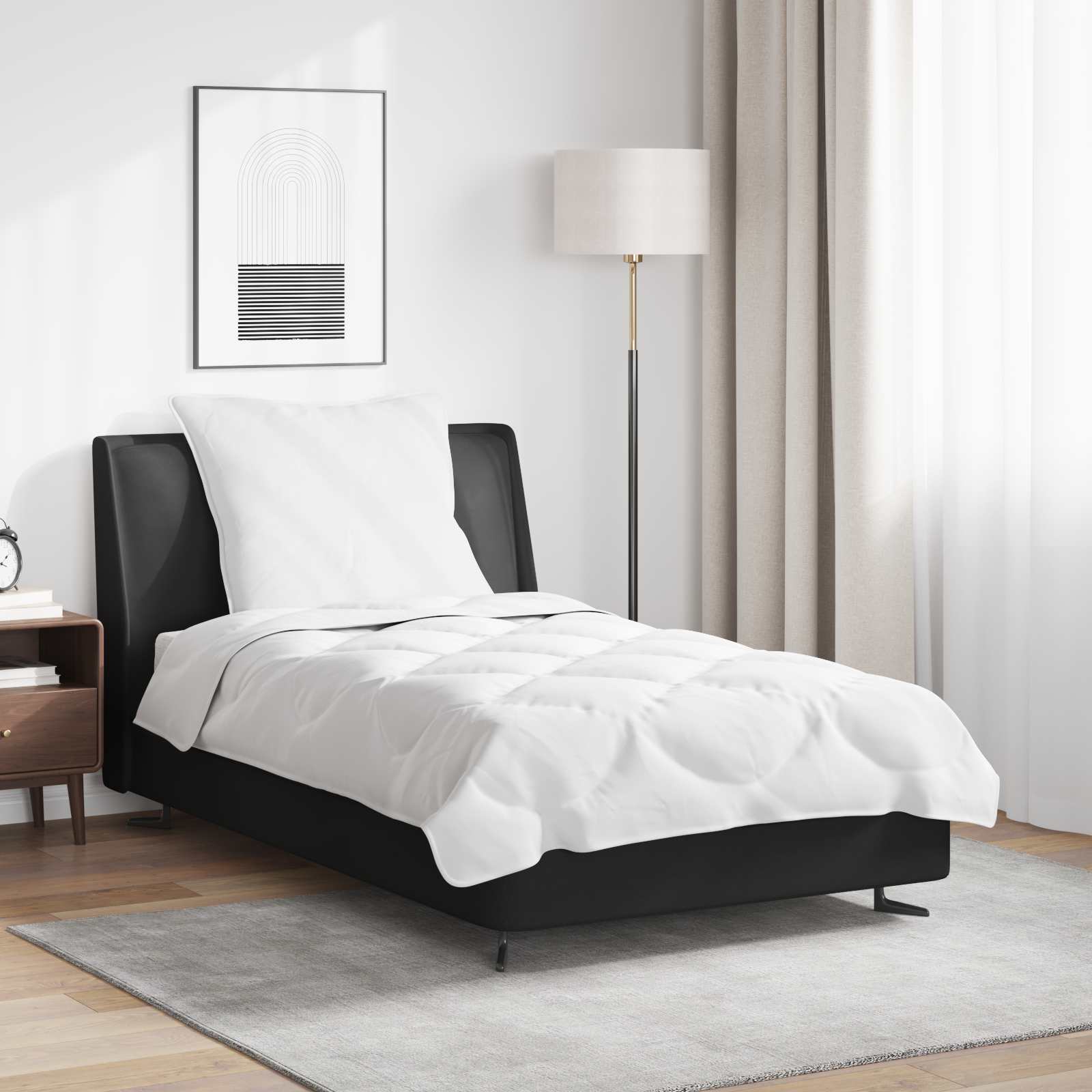 Σετ Παπλωμάτων με μαξιλάρι 2 pcs Λευκό Μικροΐνες