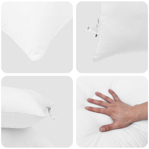 Σετ Παπλωμάτων με μαξιλάρι 2 τεμ. Λευκό Μικροΐνες