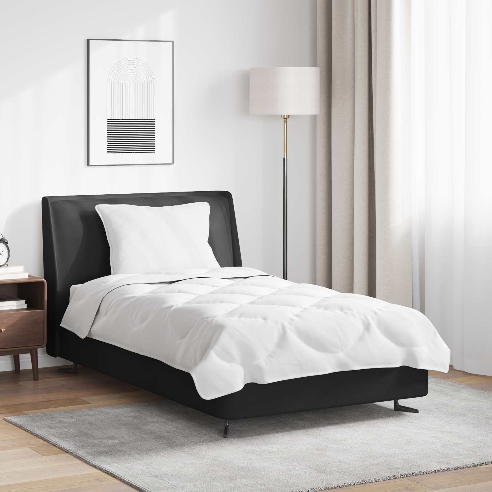 Σετ Παπλωμάτων με μαξιλάρι 2 pcs Λευκό Μικροΐνες