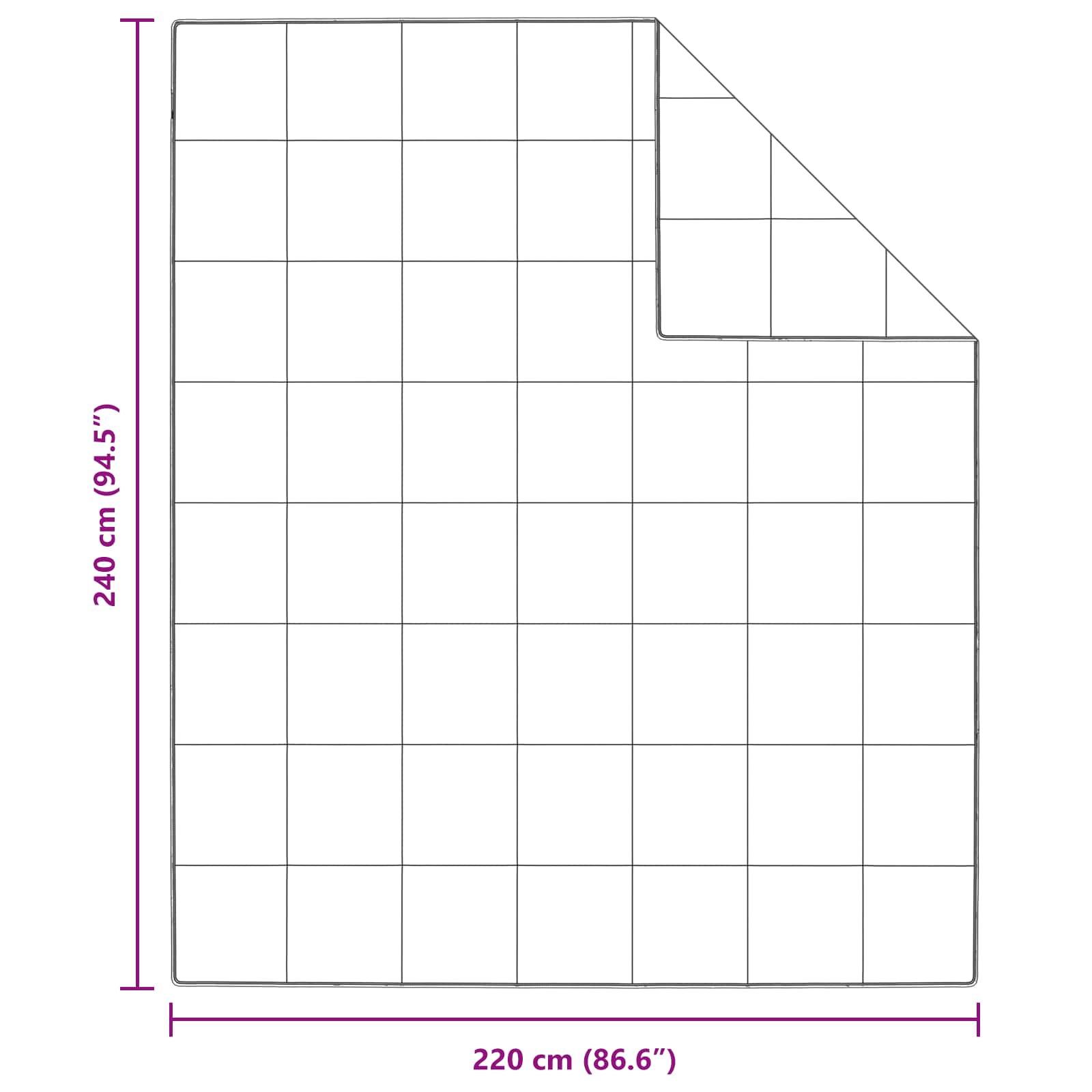 Σετ Παπλωμάτων με μαξιλάρι 3 pcs Λευκό Φτέρος - Pakobazaar