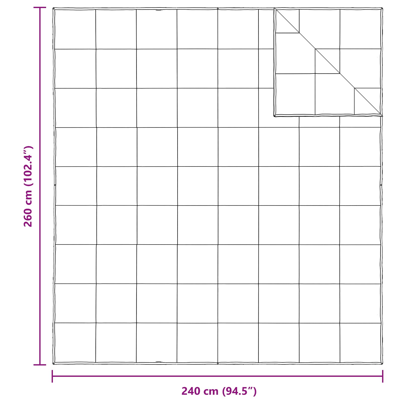 Σετ Παπλωμάτων με μαξιλάρι 3 pcs Λευκό Φτέρος