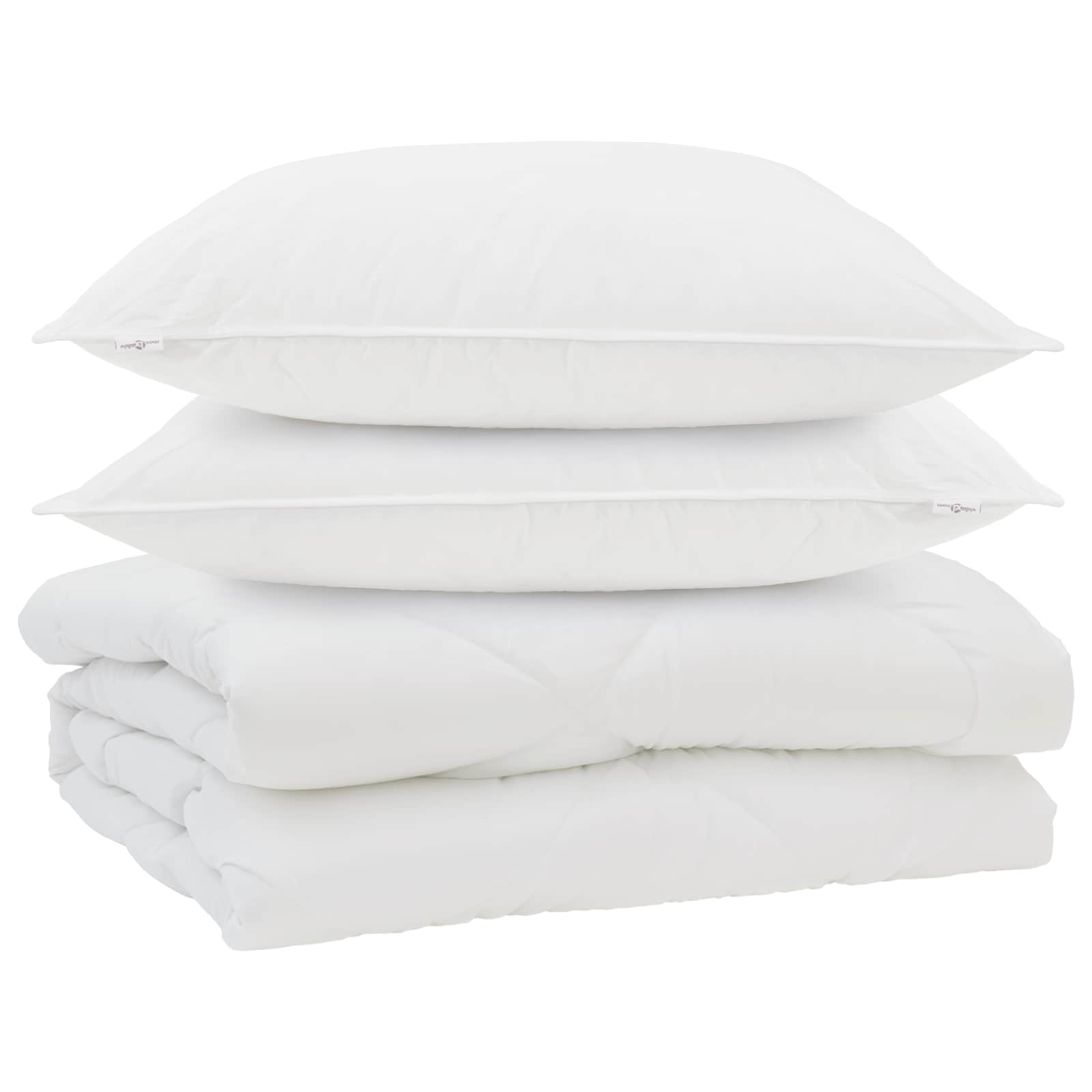 Πάπλωμα με μαξιλάρι 3 pcs Λευκό Μικροΐνες