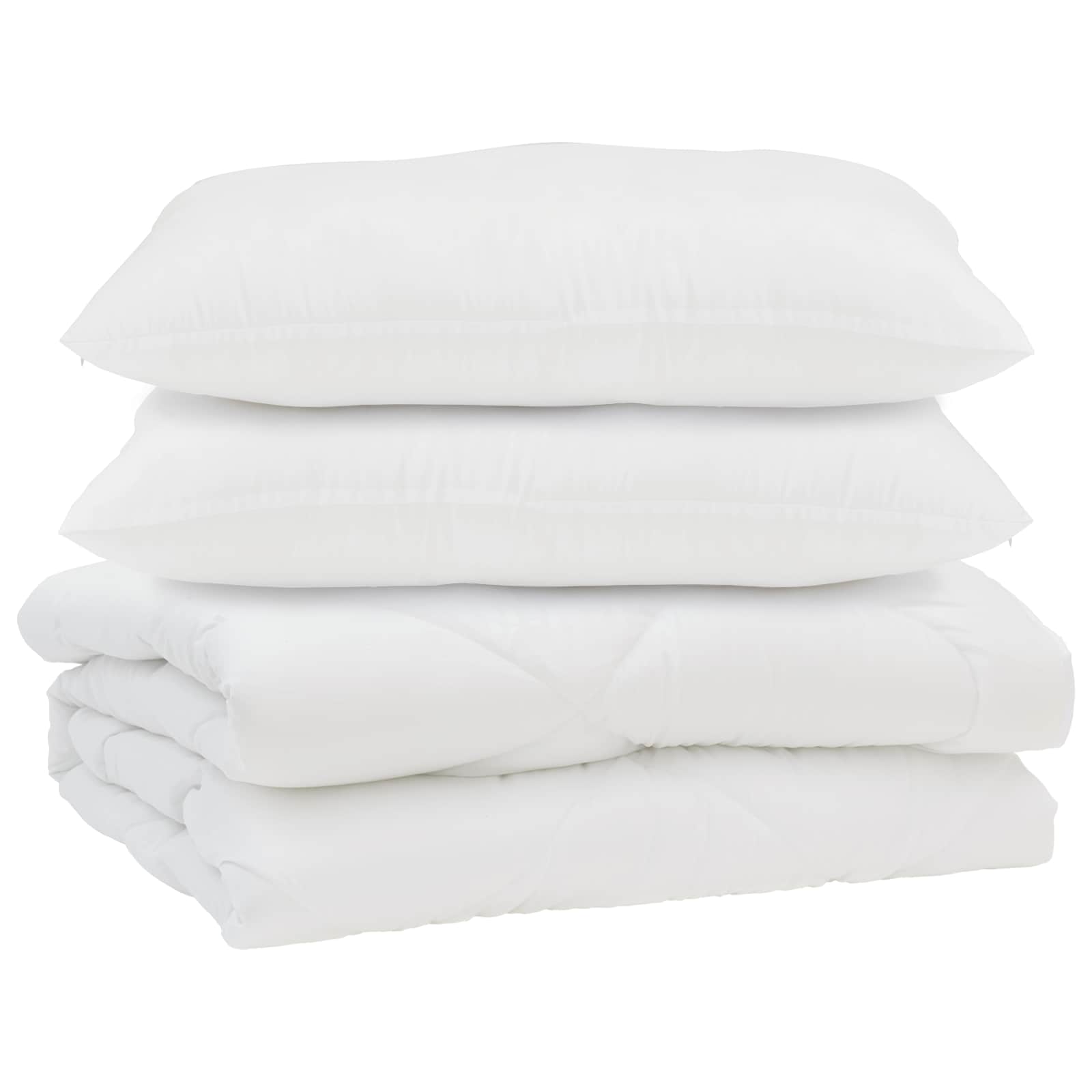 Πάπλωμα με μαξιλάρι 3 pcs Λευκό Μικροΐνες