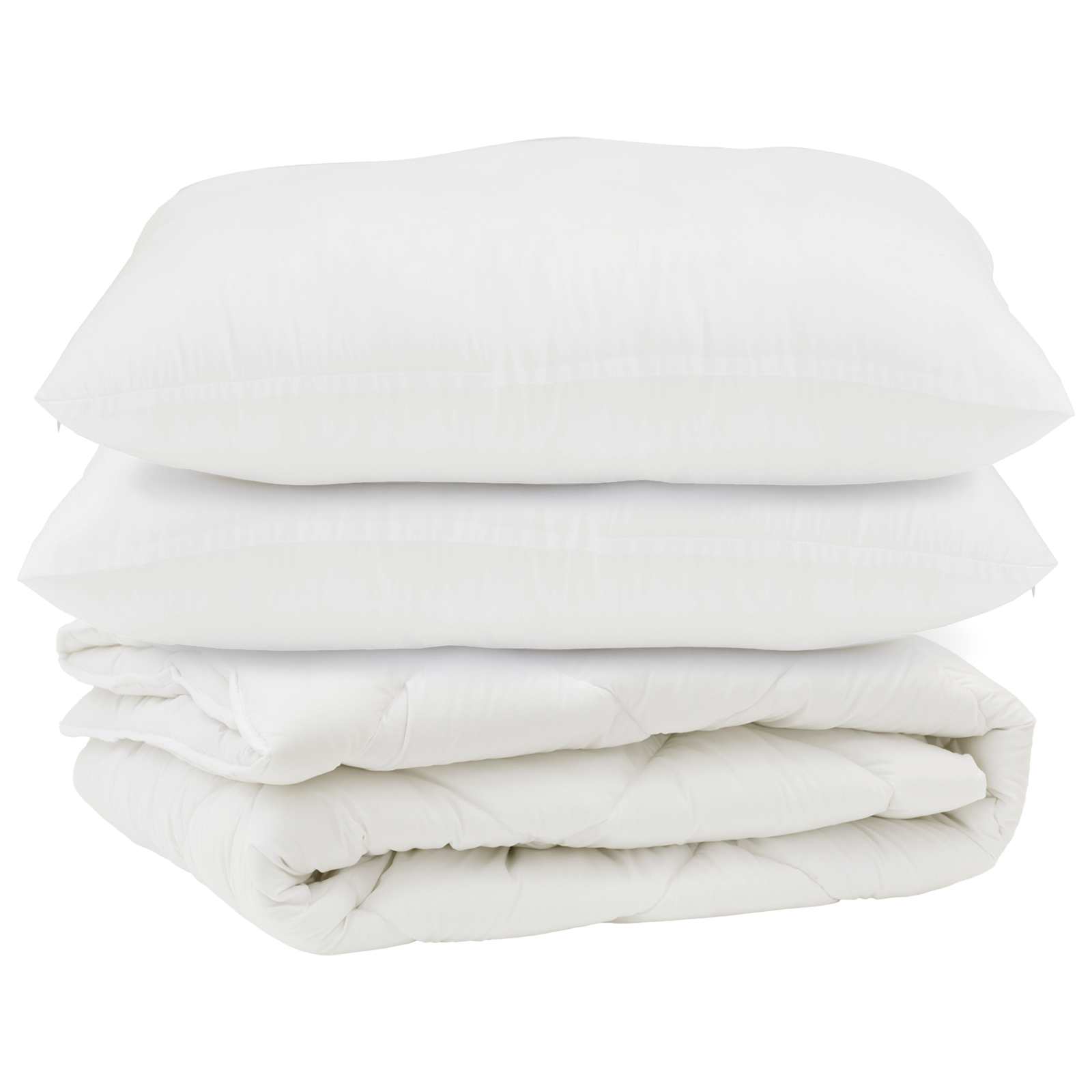 Πάπλωμα με μαξιλάρι 3 pcs Λευκό Μικροΐνες