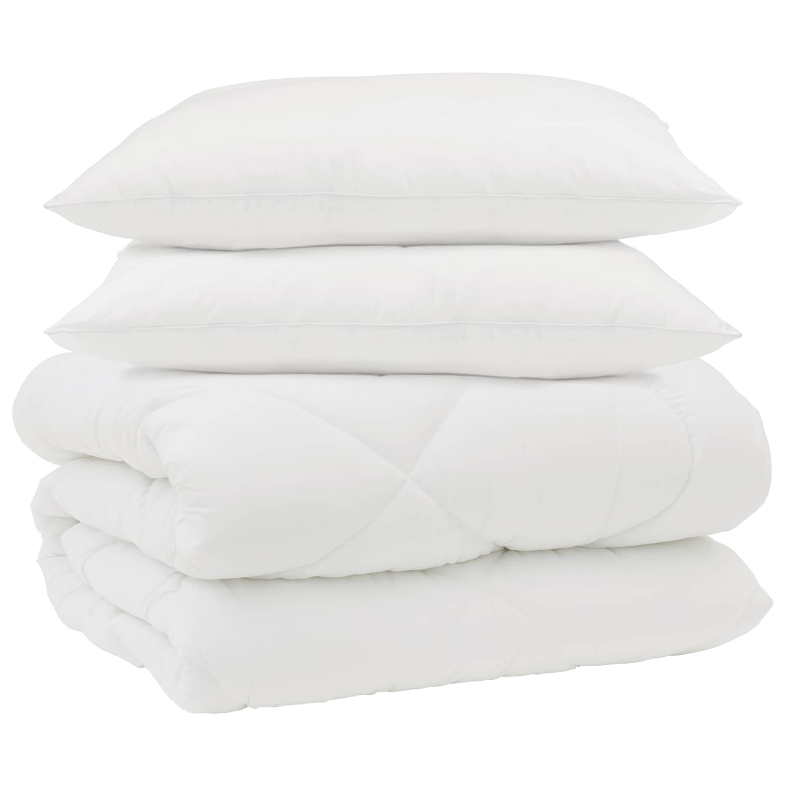 Χειμερινό Παπλωματοθήκη με μαξιλάρι 3 pcs Λευκό Μικροΐνες