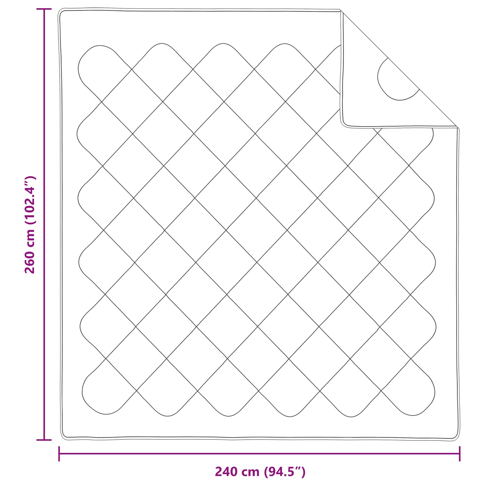 Χειμερινό Παπλωματοθήκη με μαξιλάρι 3 pcs Λευκό Μικροΐνες
