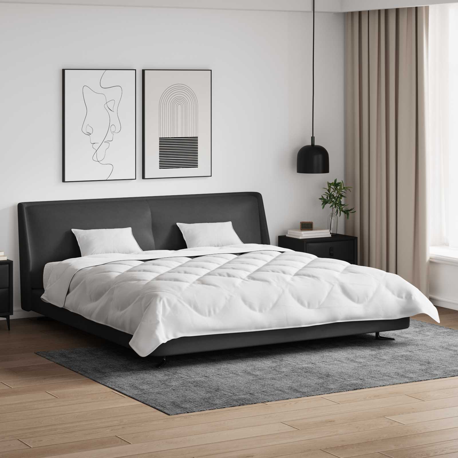 Παπλωματοθήκη με Μαξιλάρια με μαξιλάρι 3 pcs Λευκό Μικροΐνες