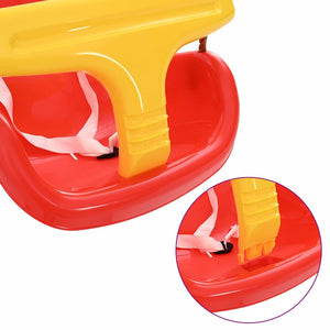 Κούνια ρηλάξ 2 pcs Κόκκινο 36 x 43 x 42 εκ. Πλαστικό - Pakobazaar