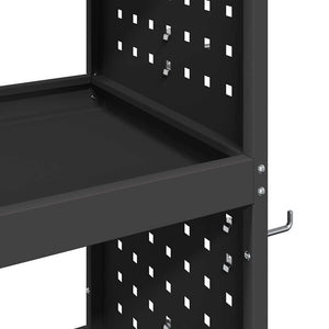 Καρότσι εργαλείων Μαύρο 75 x 35 x 73 εκ. Ψυχρής έλασης χάλυβας