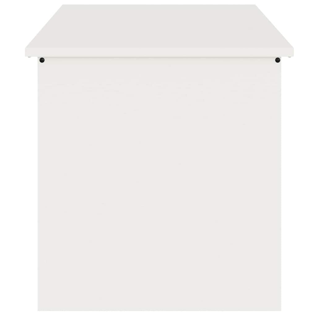 Κουτί αποθήκευσης εξωτερικών χώρων Λευκό 100 x 50,5 x 50 εκ. - Pakobazaar