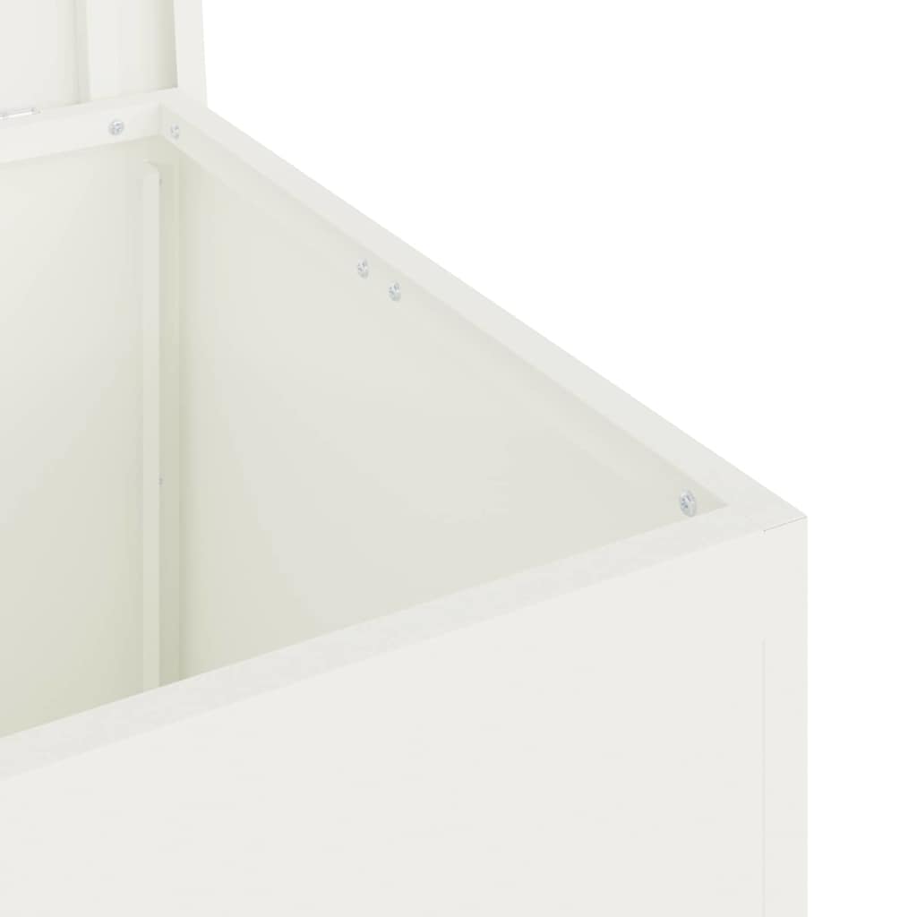 Κουτί αποθήκευσης εξωτερικών χώρων Λευκό 55 x 50,5 x 50 εκ. - Pakobazaar