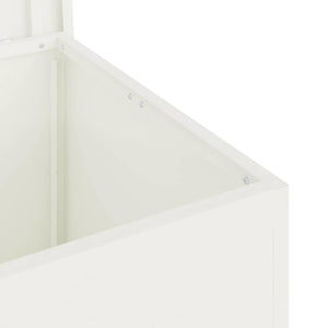 Κουτί αποθήκευσης εξωτερικών χώρων Λευκό 55 x 50,5 x 50 εκ. - Pakobazaar