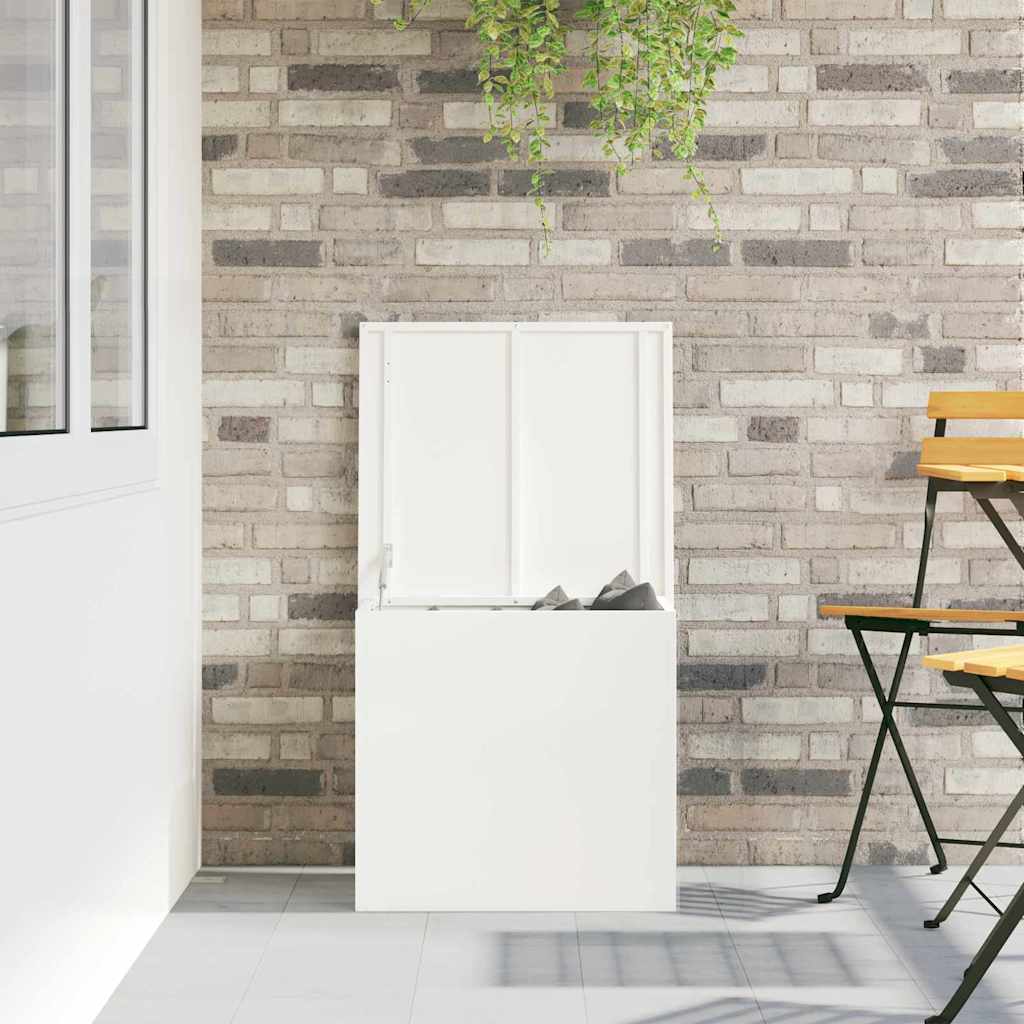 Κουτί αποθήκευσης εξωτερικών χώρων Λευκό 55 x 50,5 x 50 εκ. - Pakobazaar