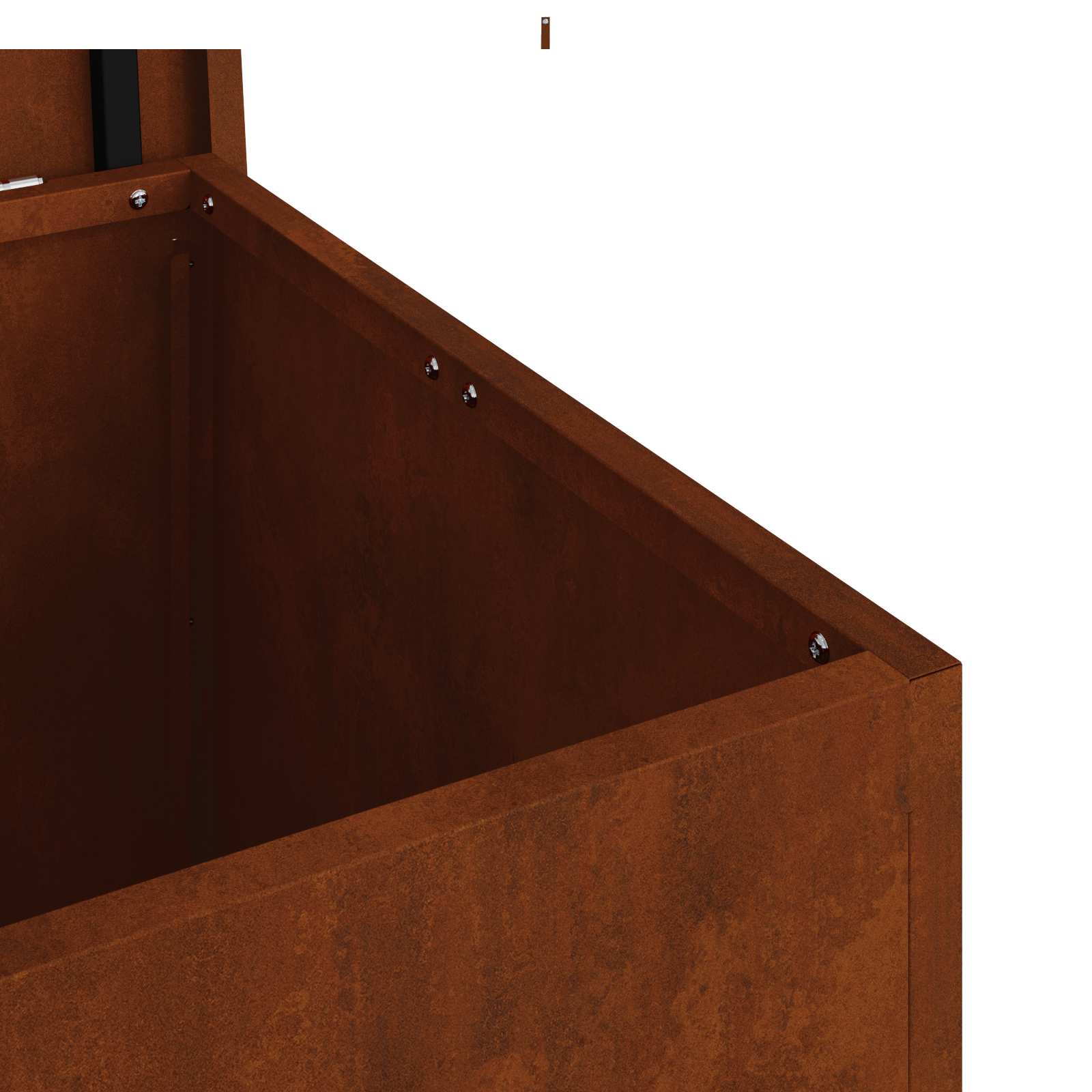 Κουτί αποθήκευσης εξωτερικών χώρων Σκ rusty 55 x 50,5 x 50 εκ.