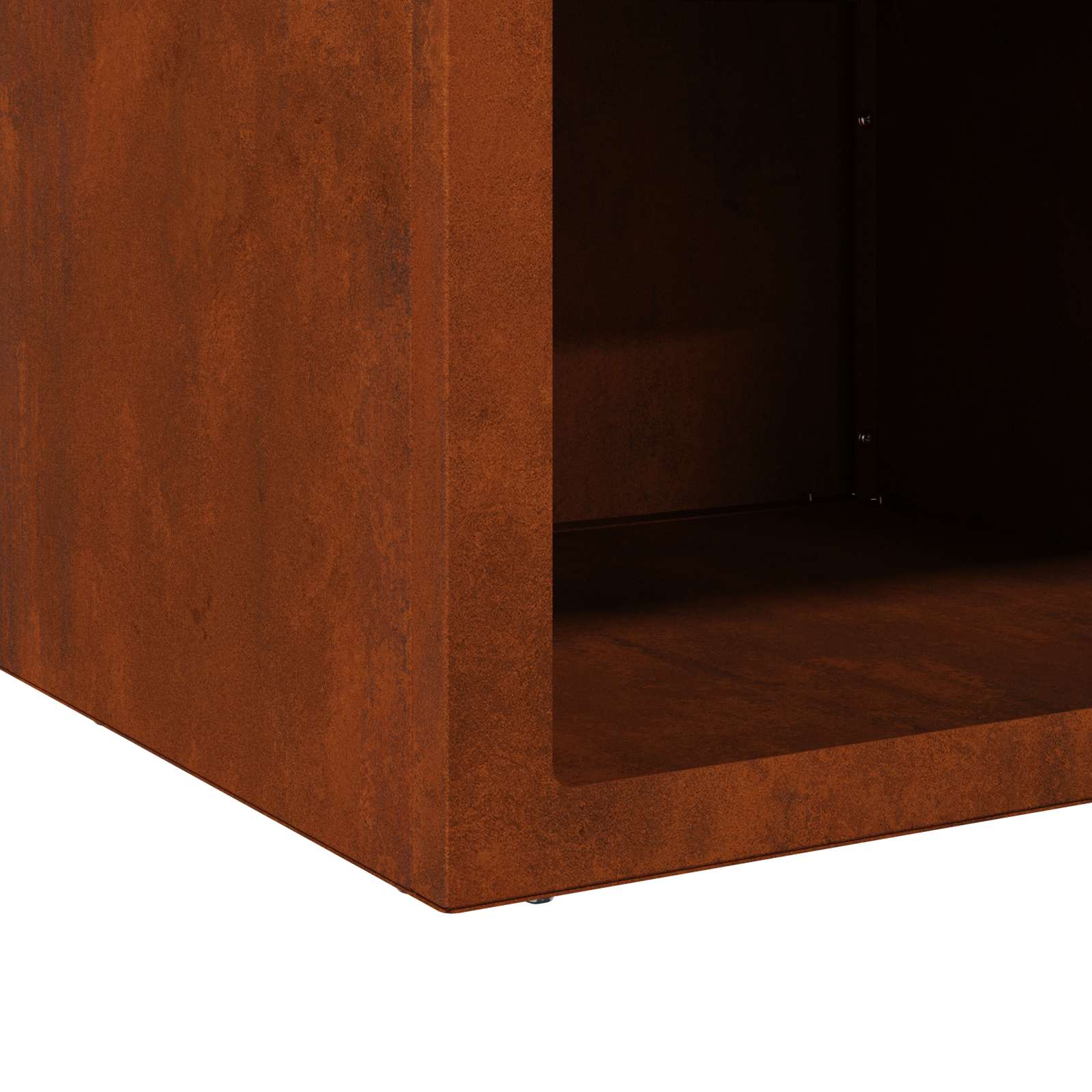 Φωτιά Σκ rusty 50 x 50 x 40 cm Ατσάλι Σκληρυθέν στον Αέρα - Pakobazaar