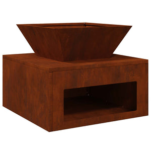 Φωτιά Σκ rusty 50 x 50 x 40 cm Ατσάλι Σκληρυθέν στον Αέρα - Pakobazaar