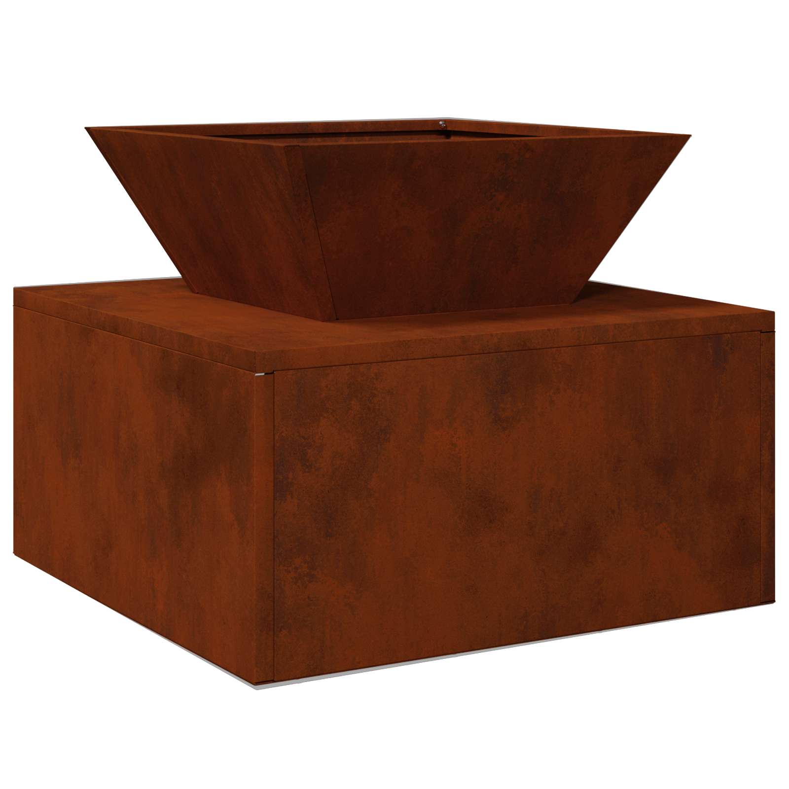 Φωτιά Σκ rusty 50 x 50 x 40 cm Ατσάλι Σκληρυθέν στον Αέρα - Pakobazaar