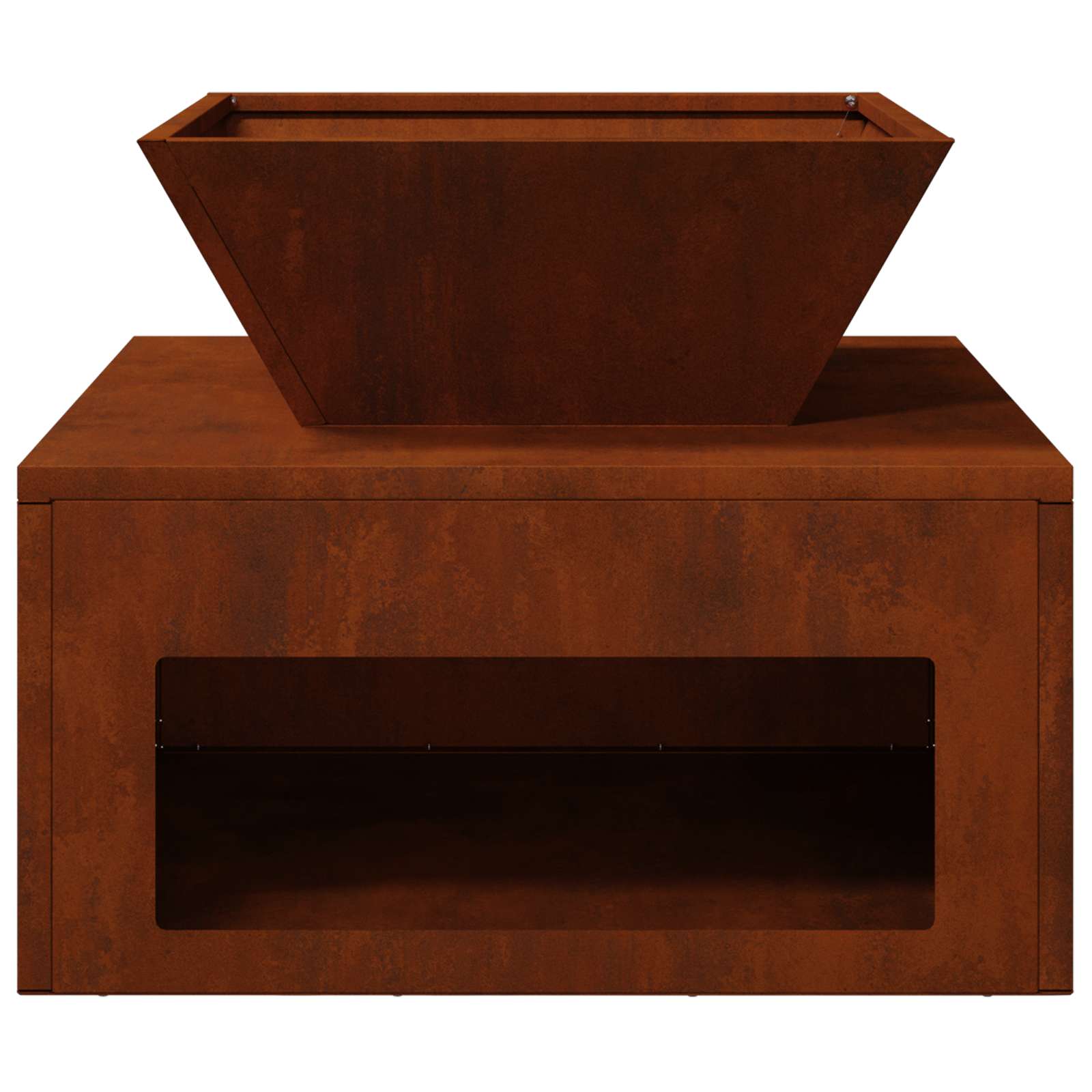 Φωτιά Σκ rusty 50 x 50 x 40 cm Ατσάλι Σκληρυθέν στον Αέρα - Pakobazaar