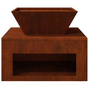 Φωτιά Σκ rusty 50 x 50 x 40 cm Ατσάλι Σκληρυθέν στον Αέρα - Pakobazaar