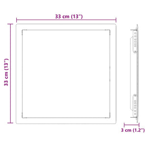 Πάνελ Πρόσβασης Λευκό 33 x 33 x 3 cm Ατσάλι