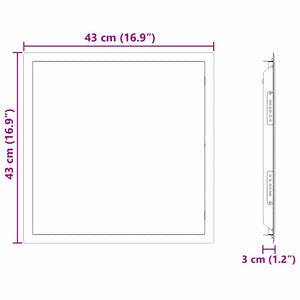Πάνελ Πρόσβασης Λευκό 43 x 43 x 3 cm Ατσάλι