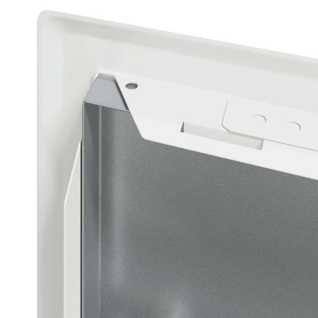 Πάνελ Πρόσβασης 2 pcs Λευκό 23 x 23 x 3 cm Ατσάλι