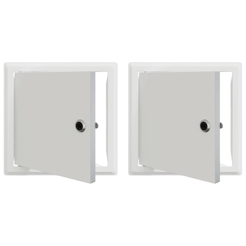 Πάνελ Πρόσβασης 2 pcs Λευκό 23 x 23 x 3 cm Ατσάλι