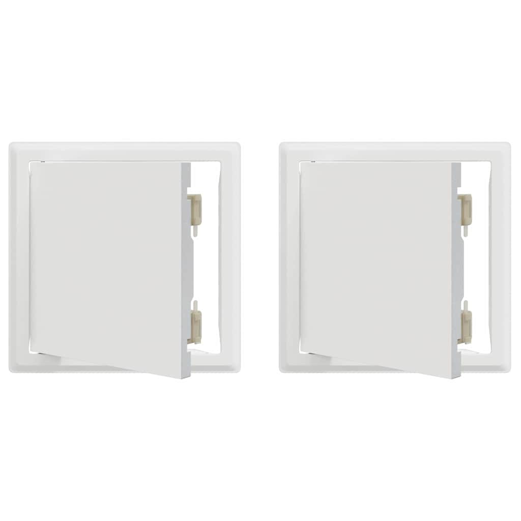 Πάνελ Πρόσβασης 2 pcs Λευκό 23 x 23 x 3 cm Ατσάλι