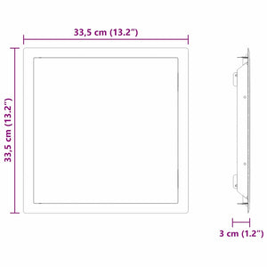 Πάνελ Πρόσβασης Λευκό 43.5 x 33 x 3 εκ Ατσάλι - Pakobazaar