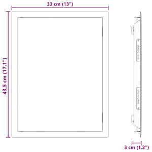 Πάνελ Πρόσβασης Λευκό 43,5 x 33 x 3 εκ Ατσάλι