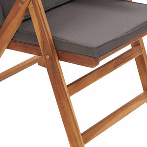 Καρέκλα Κήπου 8 pcs Καφέ και Γκρίζο 57 x 71.5 x 104 εκ - Pakobazaar