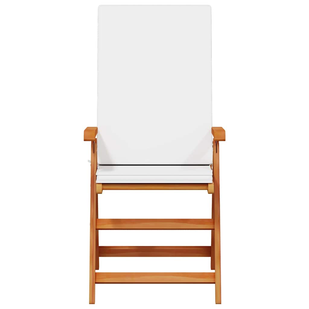 Καρέκλα Κήπου 4 pcs Καφέ και Λευκό 57 x 71.5 x 104 εκ