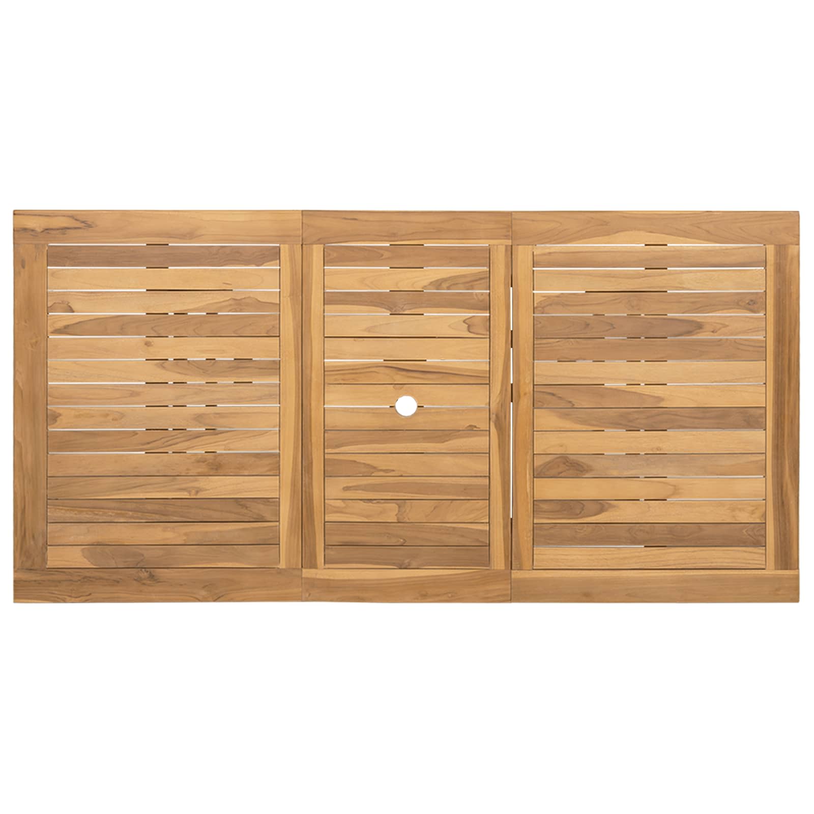 Σέτ φαγητού για κήπο 7 pcs Καφέ Στερεό Ξύλο Τίκ - Pakobazaar