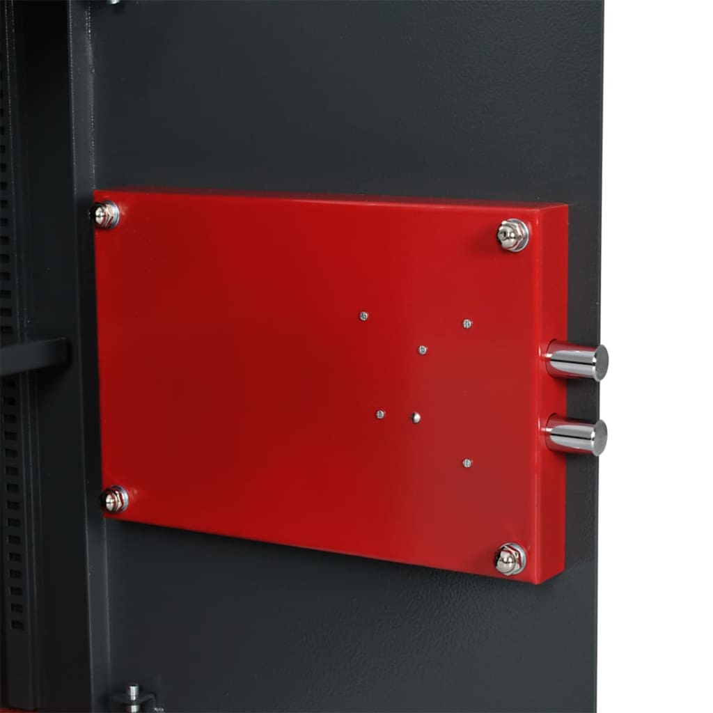 Χρηματοκιβώτιο με κλειδαριά Σκούρο γκρι 35 x 31 x 50 εκ. Ατσάλι - Pakobazaar