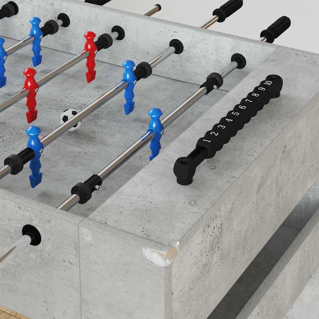 Τραπέζι Φουτμπολ Σκυρόχρωμο Γκρι 125 x 60,5 x 80 εκ. - Pakobazaar
