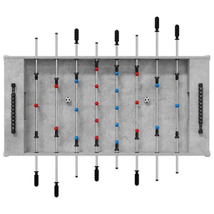 Τραπέζι Φουτμπολ Σκυρόχρωμο Γκρι 125 x 60,5 x 80 εκ. - Pakobazaar