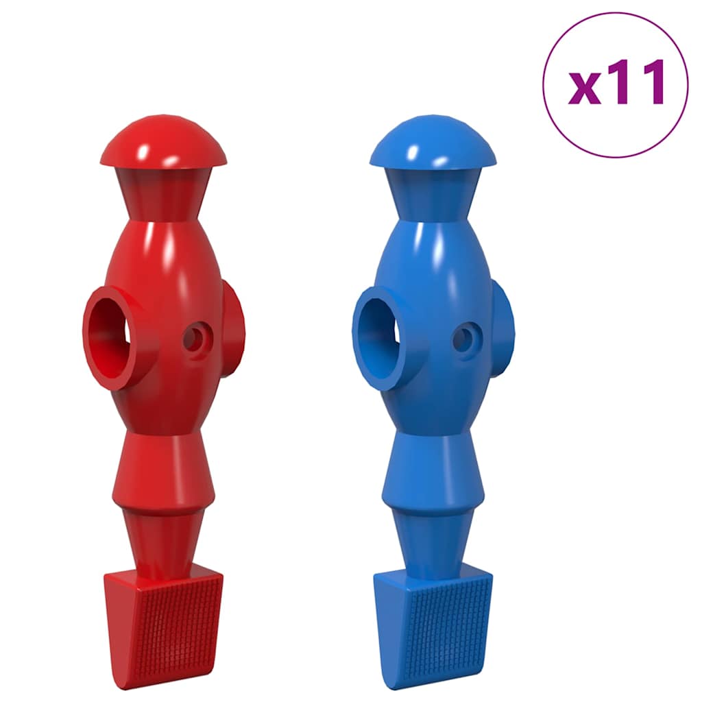 Παίκτες ποδοσφαίρου 22 pcs Μπλε και Κόκκινο 2,4 x 2,1 x 9,7 εκ.