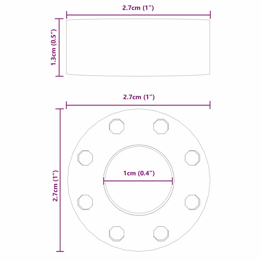Στηρίγματα Σαλαγκάρας 16 pcs Μαύρο 2,7 x 2,7 x 1,3 εκ TPE - Pakobazaar