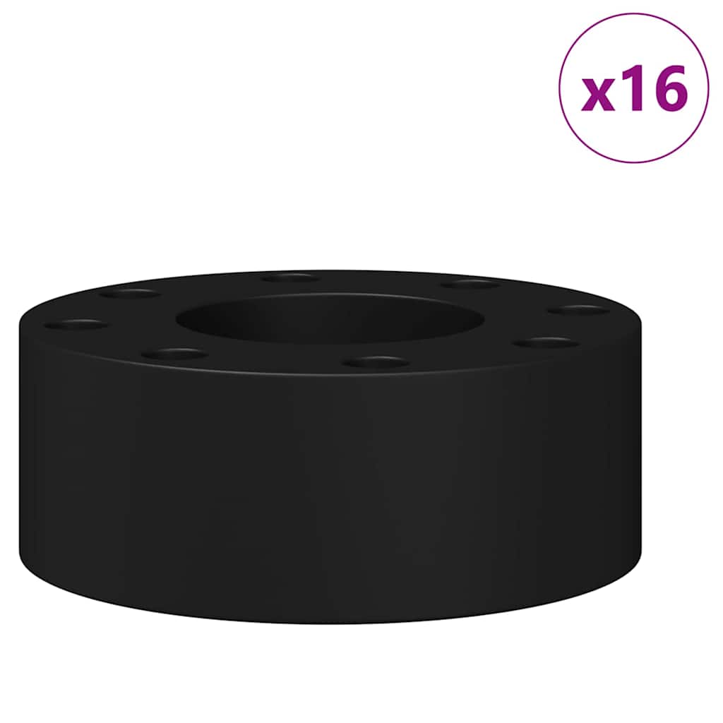 Στηρίγματα Σαλαγκάρας 16 pcs Μαύρο 2,7 x 2,7 x 1,3 εκ TPE - Pakobazaar