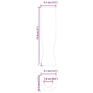 Λαβές τραπεζιού πιγκ-πογκ 10 pcs Μαύρο 3,1 x 3,1 x 17,8 εκ. PP - Pakobazaar