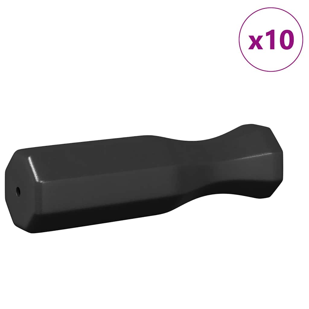 Λαβές τραπεζιού πιγκ-πογκ 10 pcs Μαύρο 3,1 x 3,1 x 17,8 εκ. PP - Pakobazaar