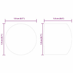 Καπάκια τραπεζιού φουτμπολ 10 pcs Μαύρο 1,9 x 1,9 x 1,6 εκ. PP - Pakobazaar