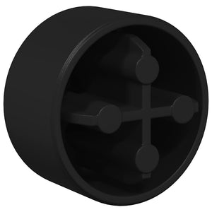 Καπάκια τραπεζιού φουτμπολ 10 pcs Μαύρο 1,5 x 1,5 x 1 εκ. PP - Pakobazaar