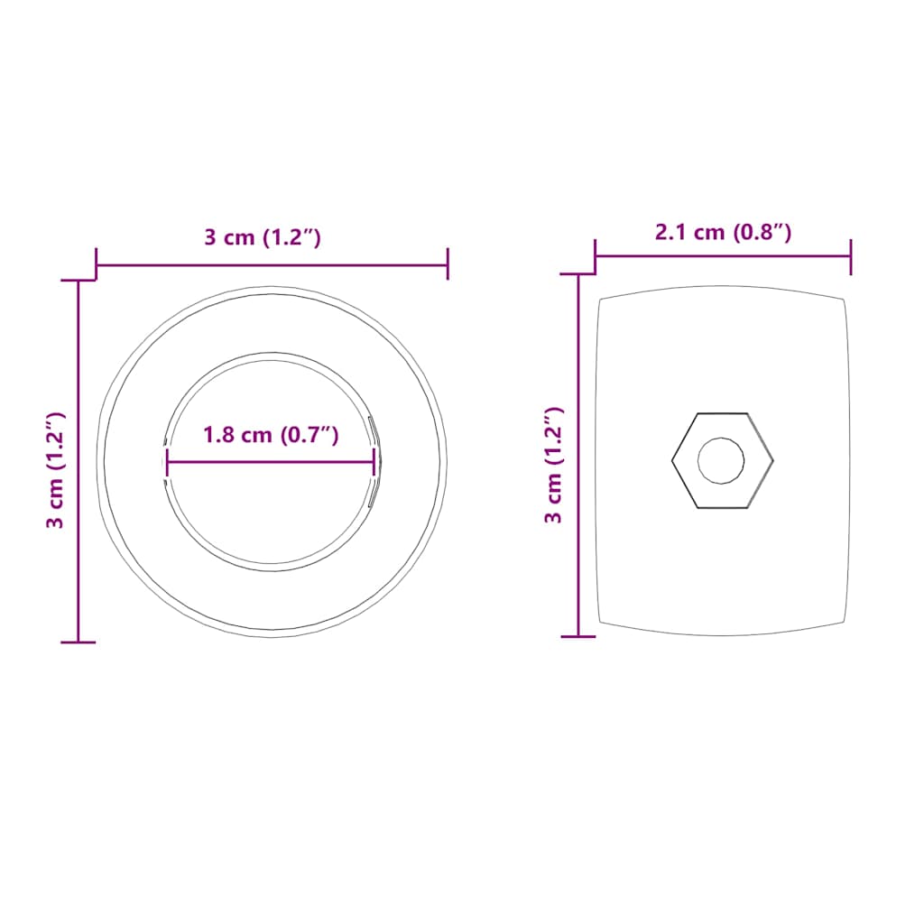 Ρουλεμάν τραπεζιού ποδοσφαίρου 10 pcs Μαύρο 3 x 3 x 2,1 εκ PP - Pakobazaar