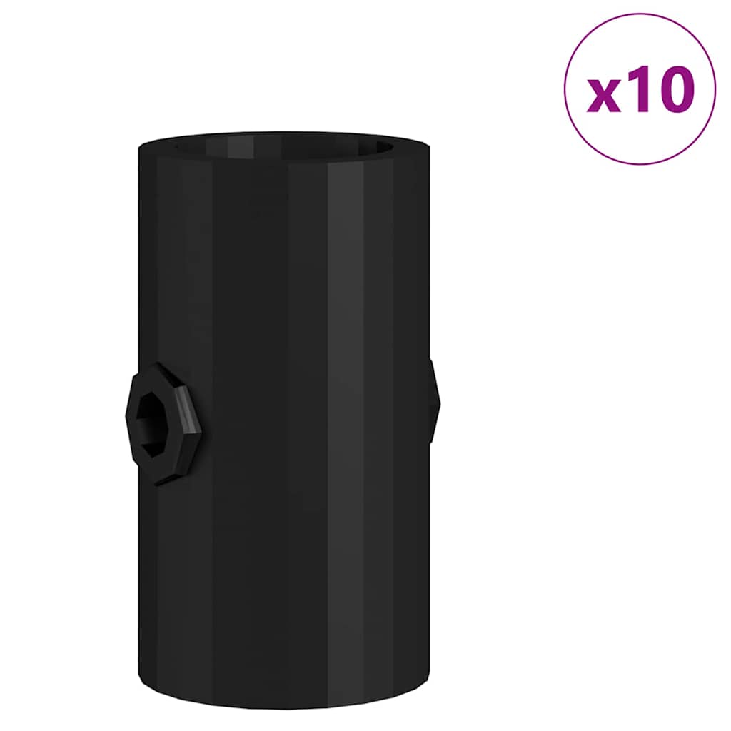 Σταματήματα Φουσκωτού Παιχνιδιού 10 pcs Μαύρο PP - Pakobazaar