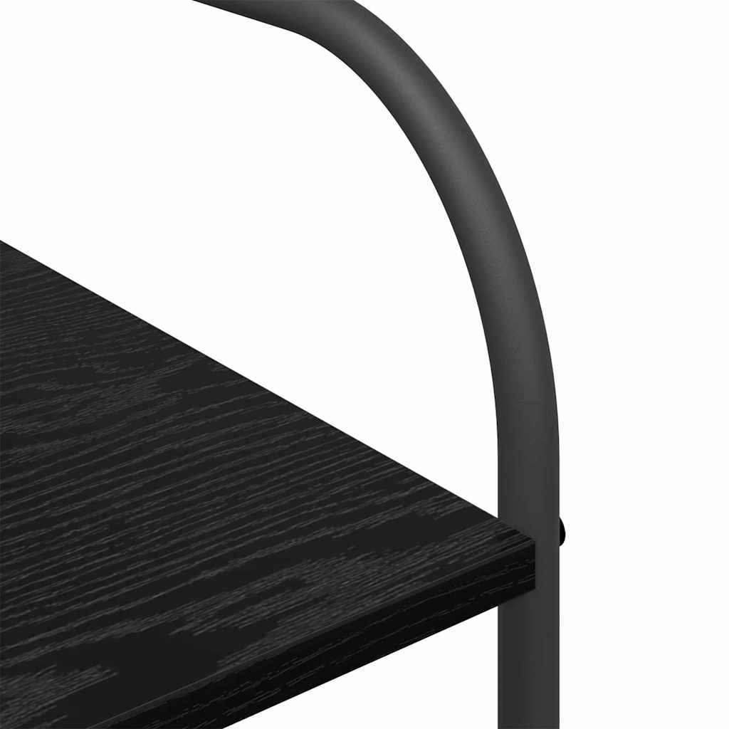 Ράφι Ρούχων με ράφι Μαύρο 120 x 44 x 160 εκ Επεξεργασμένο ξύλο - Pakobazaar