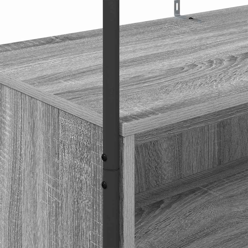 Ράφι Ρούχων Γκρι 100 x 44 x 160 εκ Επεξεργασμένο ξύλο - Pakobazaar