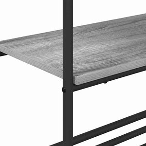 Ράφι Ρούχων Γκρι sonoma 60 x 30 x 171 εκ Επεξεργασμένο Ξύλο