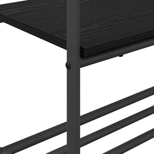 Ράφι Ρούχων Μαύρη Οξυά 77 x 30 x 171 εκ Επεξεργασμένο ξύλο - Pakobazaar